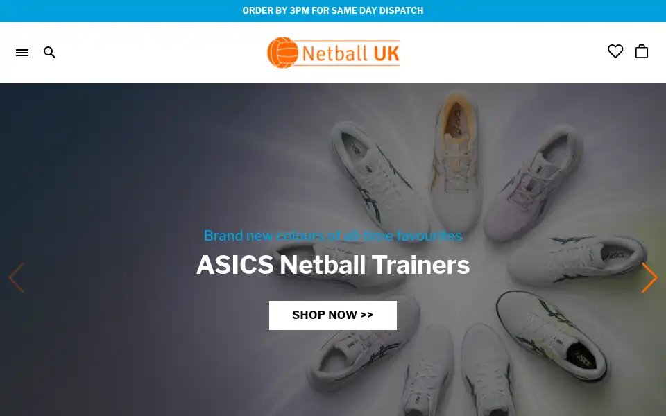 Screenshot of netballuk.co.uk