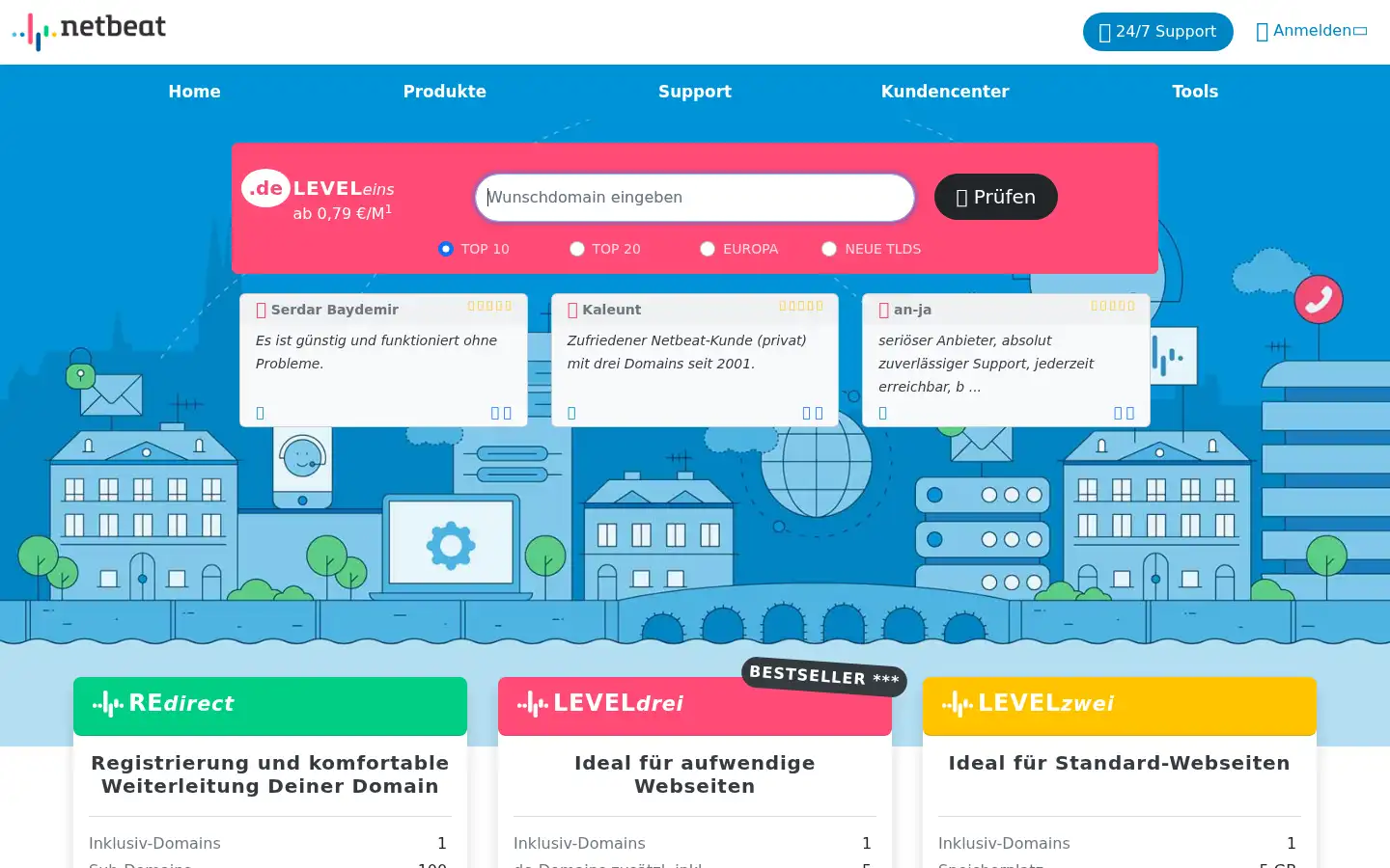 Screenshot of netbeat.de