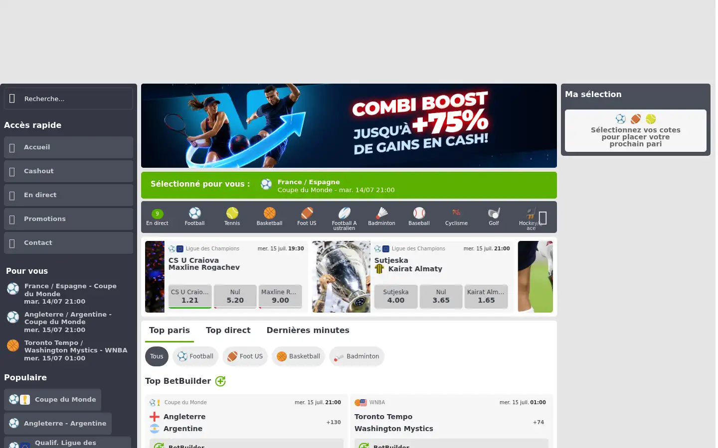 Screenshot of netbet.co.uk
