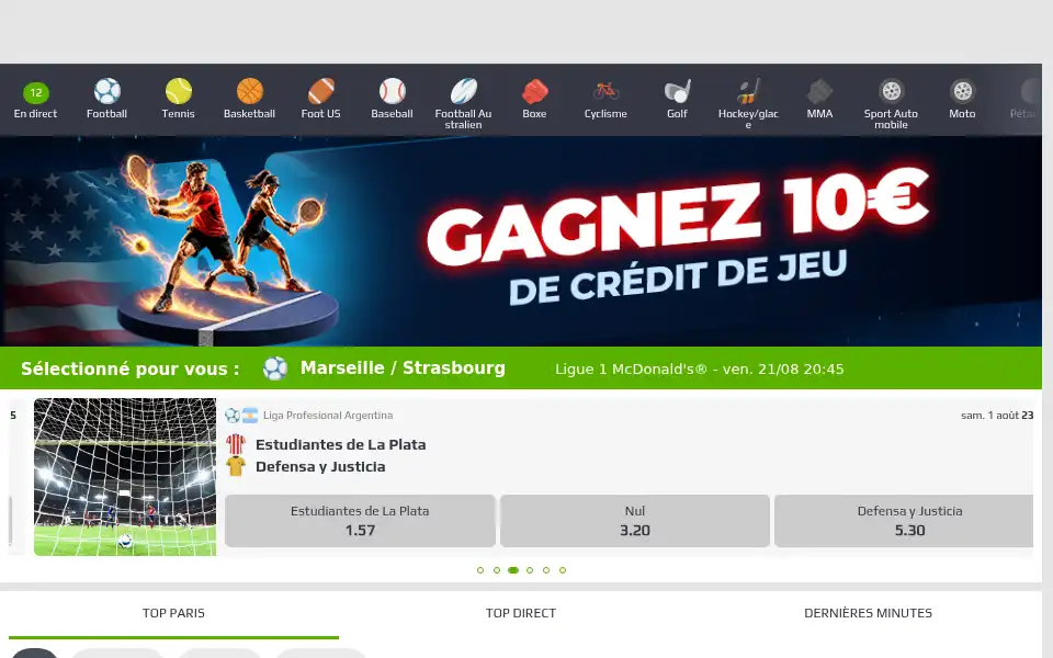 Screenshot of netbet.fi