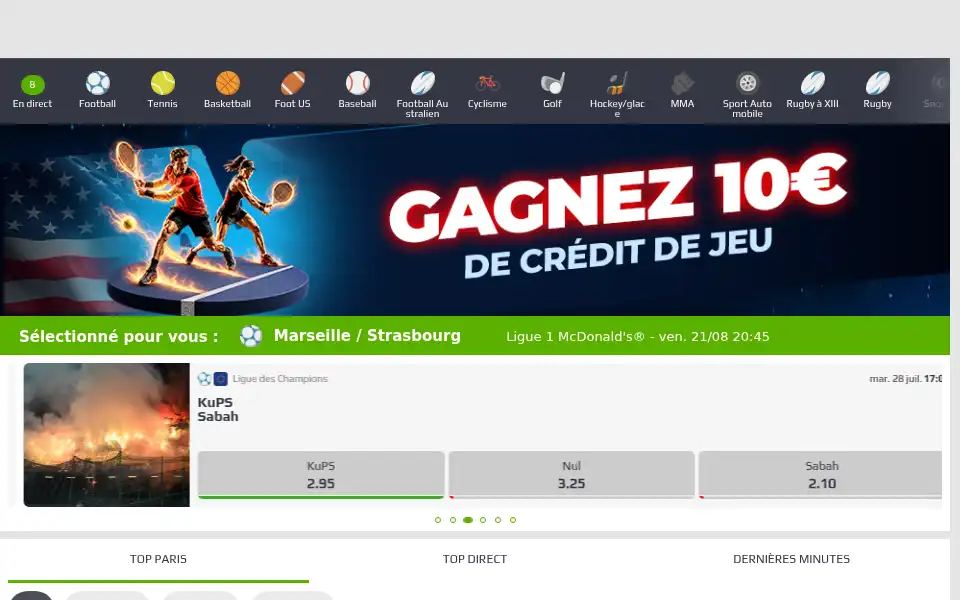 Screenshot of netbet.ie