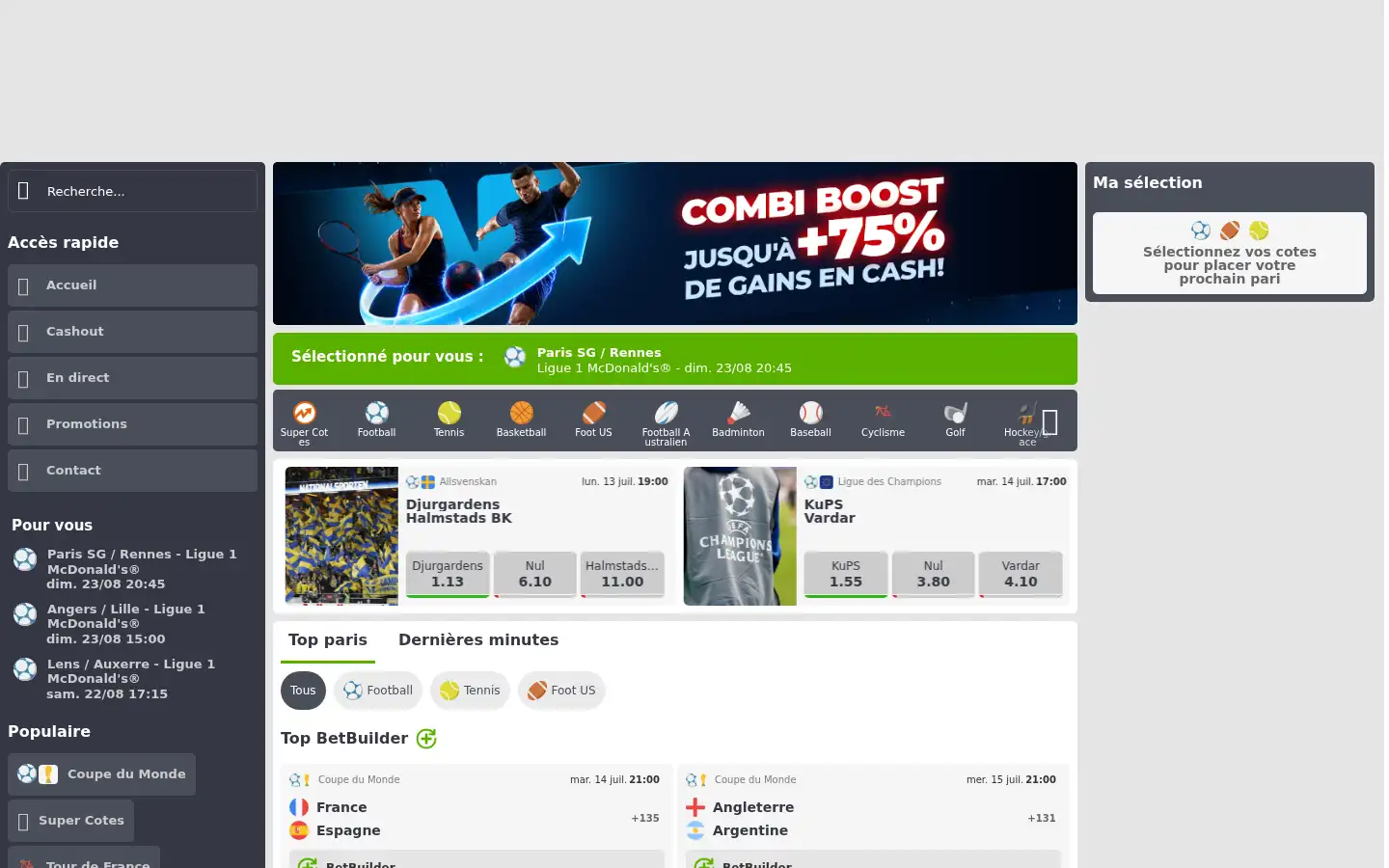 Screenshot of netbet.ro
