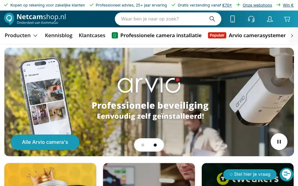 Screenshot of netcamshop.nl