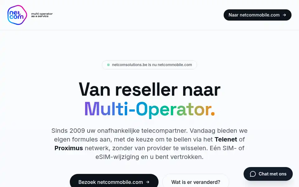 Screenshot of netcomsolutions.be