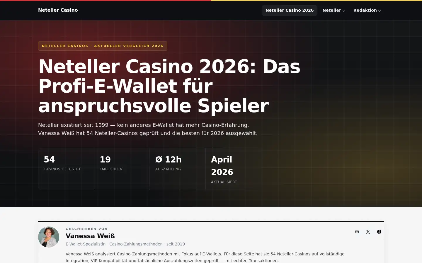 Screenshot of netellercasinosite.com