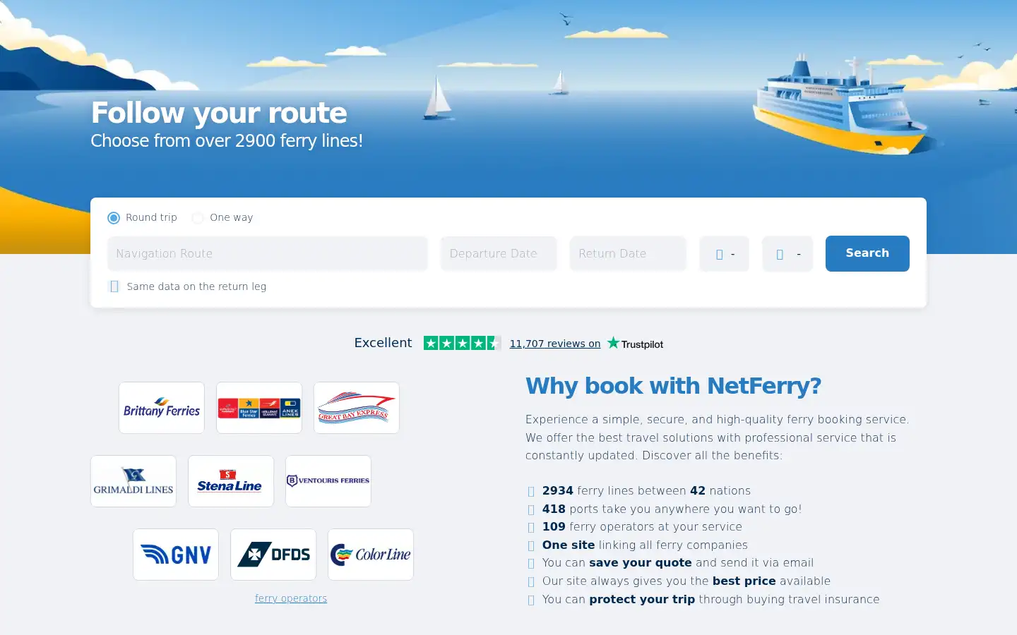 Screenshot of netferry.com