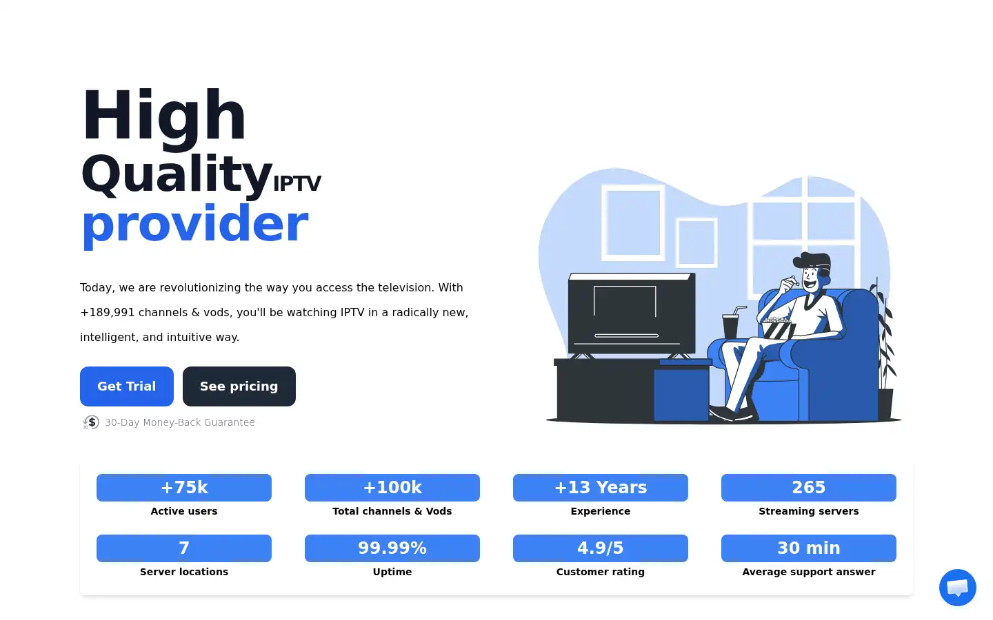 Screenshot of netflytv.com