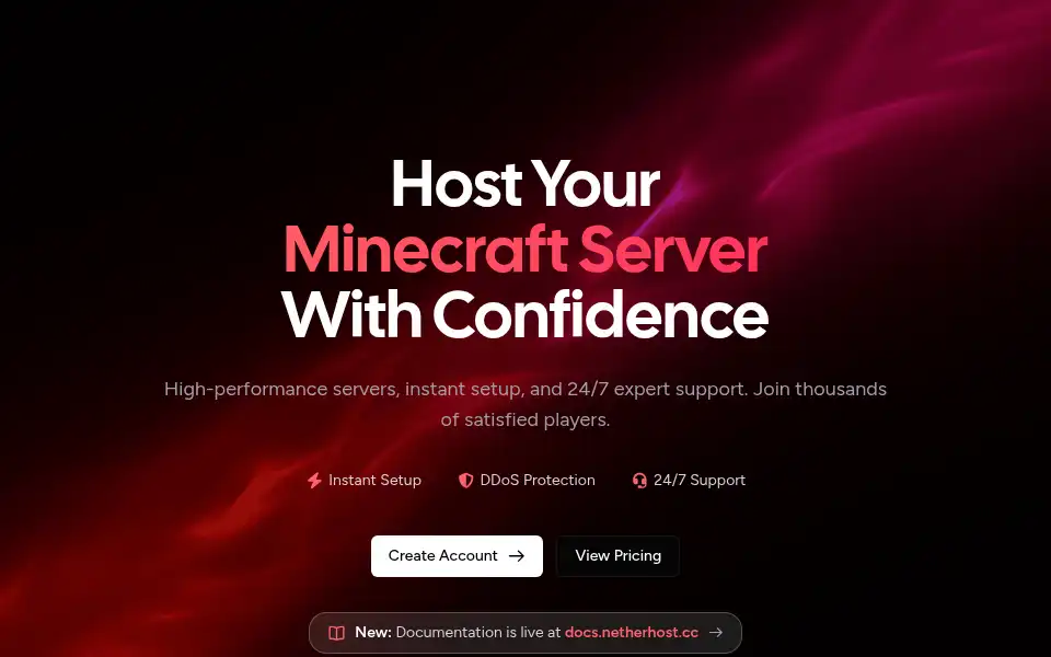 Screenshot of nether.host