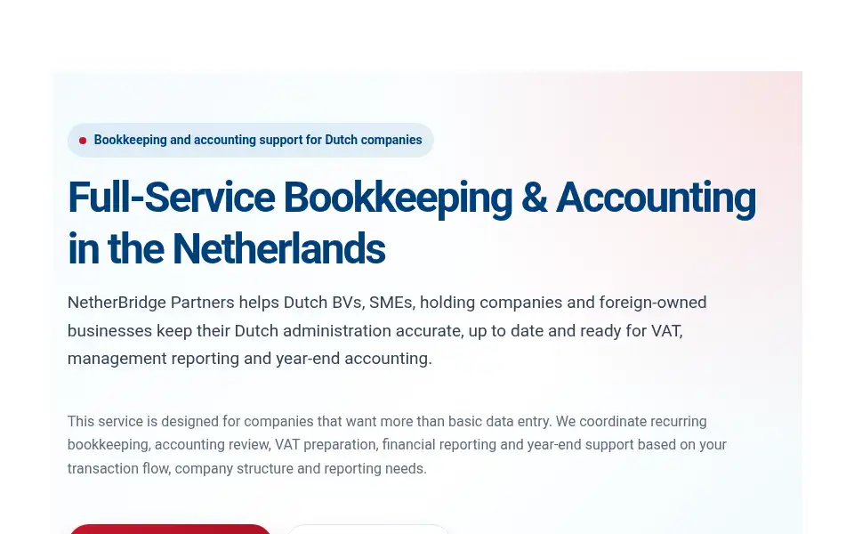 Screenshot of netherbridge.nl