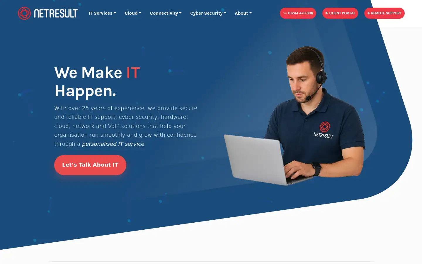 Screenshot of netresult.uk.com