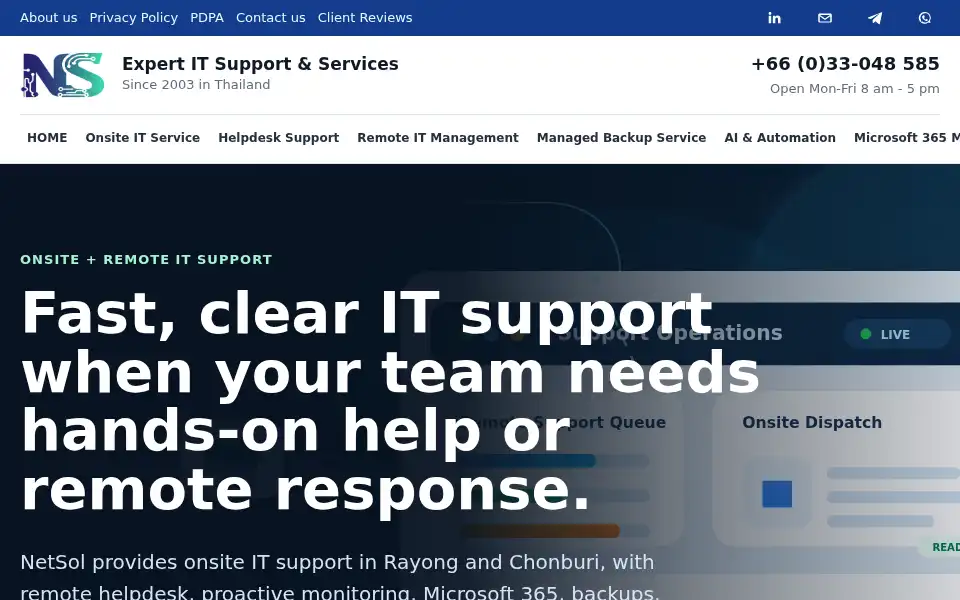 Screenshot of netsol.co.th