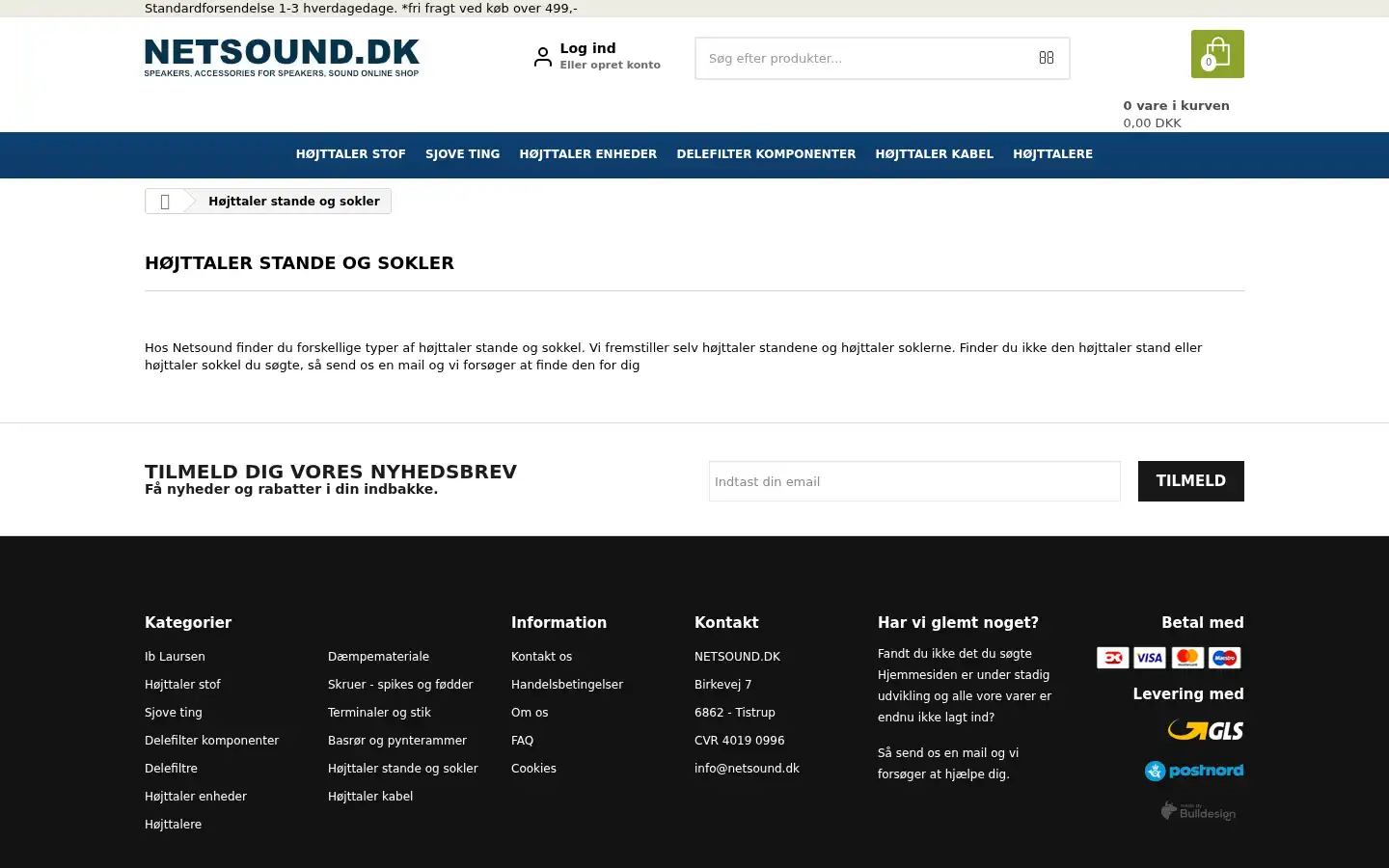 Screenshot of netsound.dk