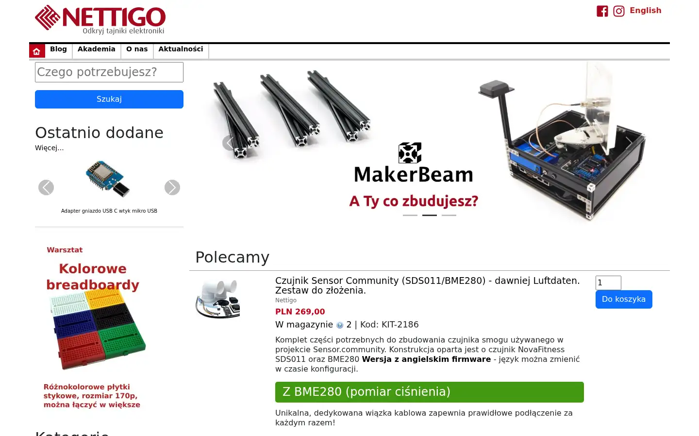 Screenshot of nettigo.pl