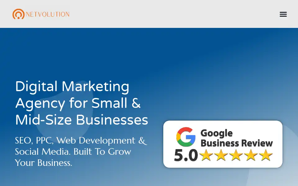 Screenshot of netvolution.com
