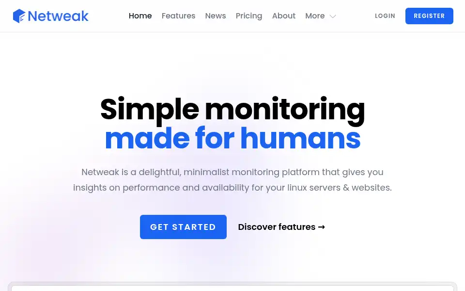 Screenshot of netweak.com