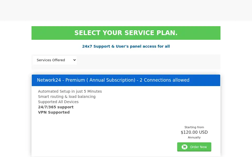 Screenshot of network24.biz