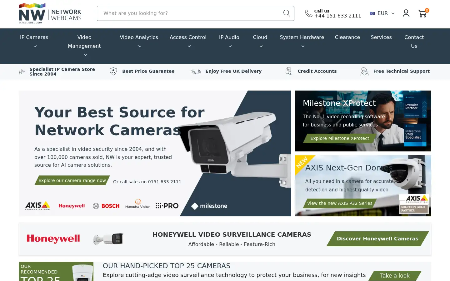 Screenshot of networkwebcams.co.uk