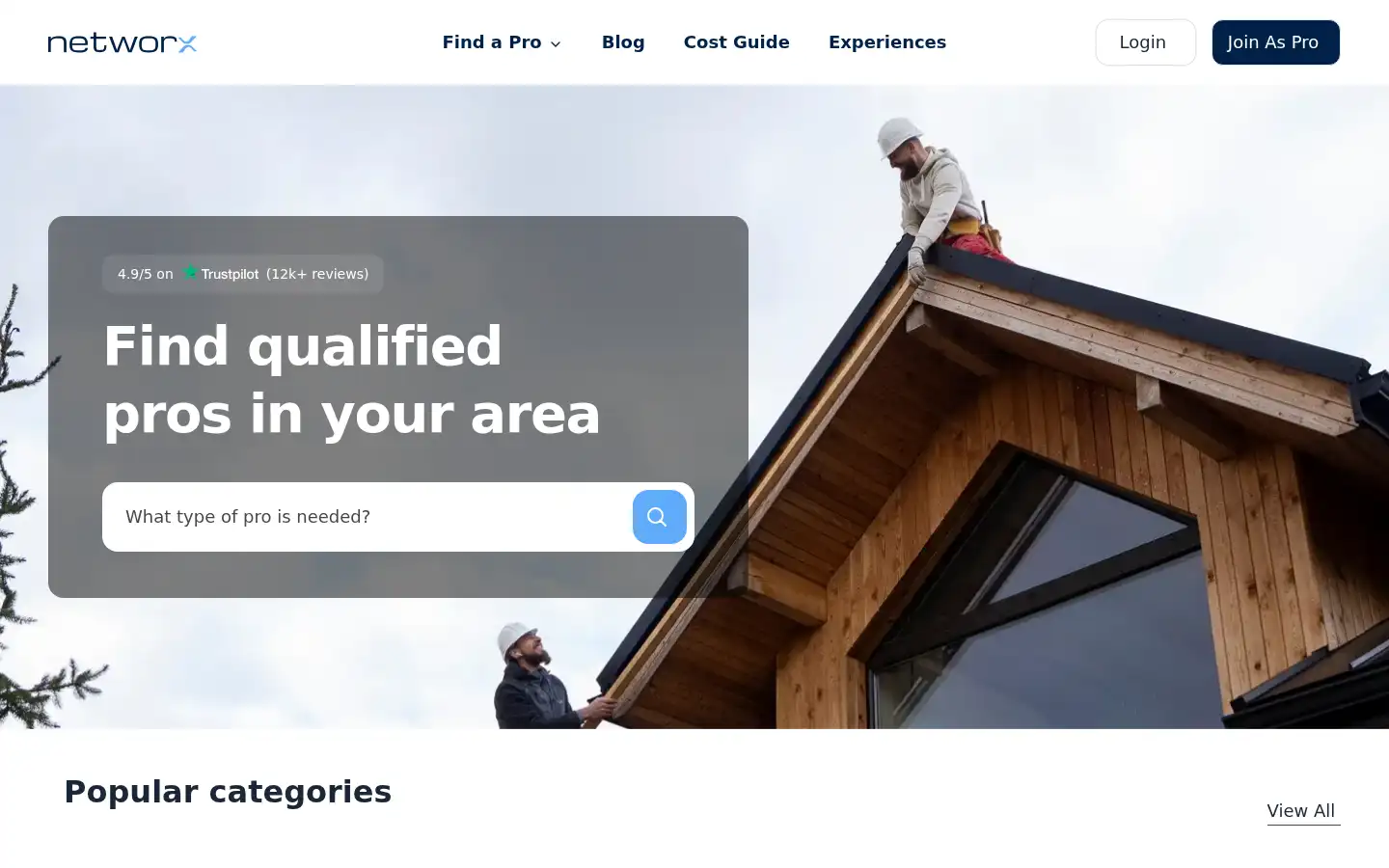 Screenshot of networx.com