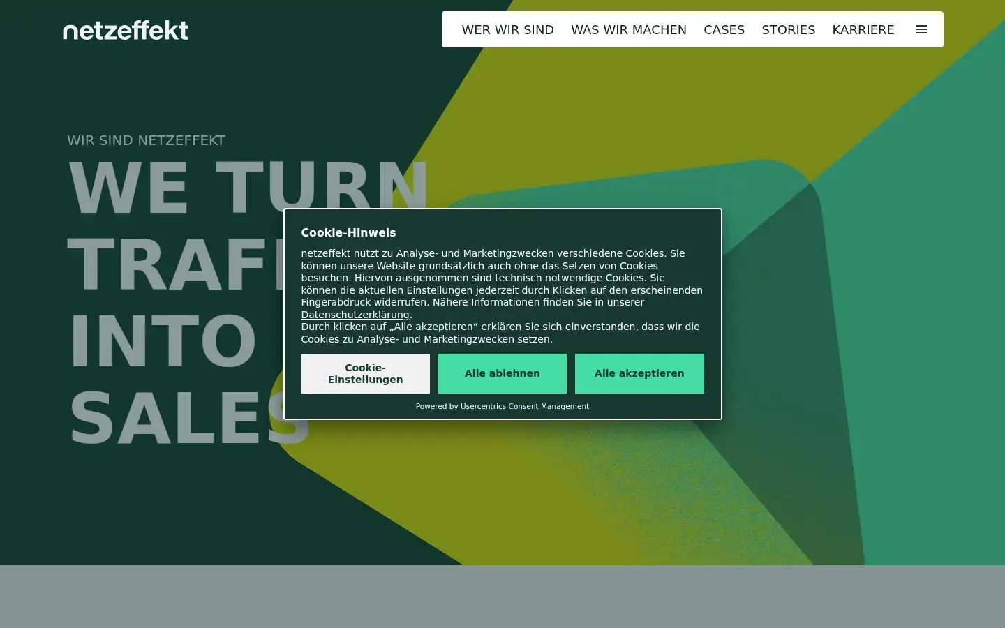 Screenshot of netzeffekt.de