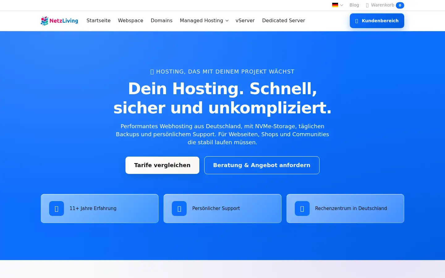 Screenshot of netzliving.de