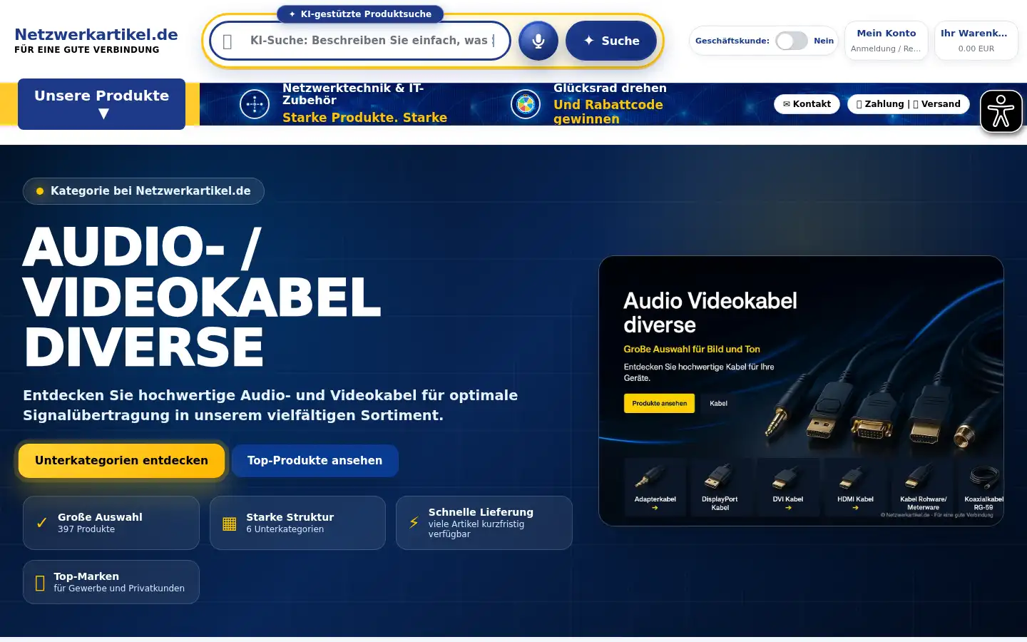 Screenshot of netzwerkartikel.de