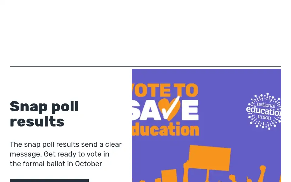 Screenshot of neu.org.uk