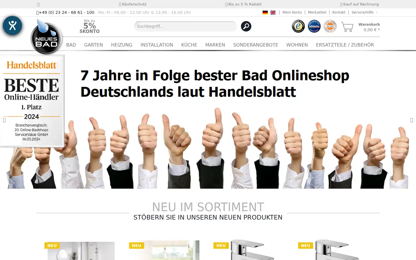 Screenshot of neuesbad.de