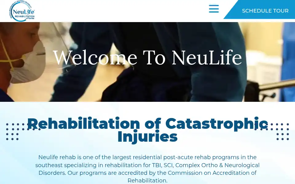 Screenshot of neuliferehab.com