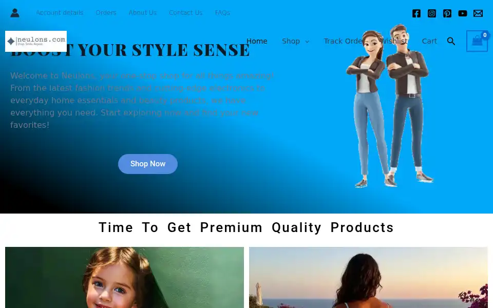 Screenshot of neulons.com