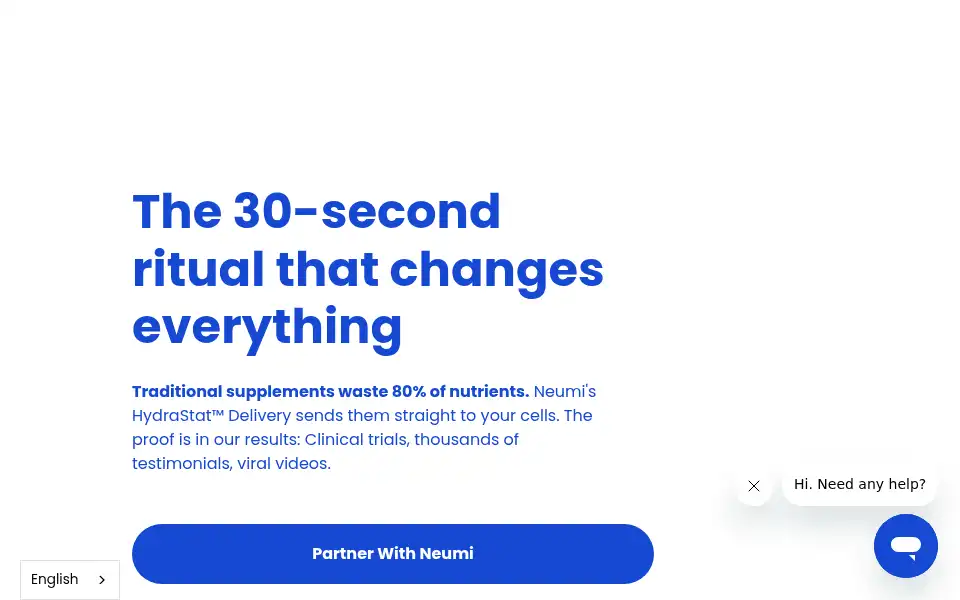 Screenshot of neumi.com