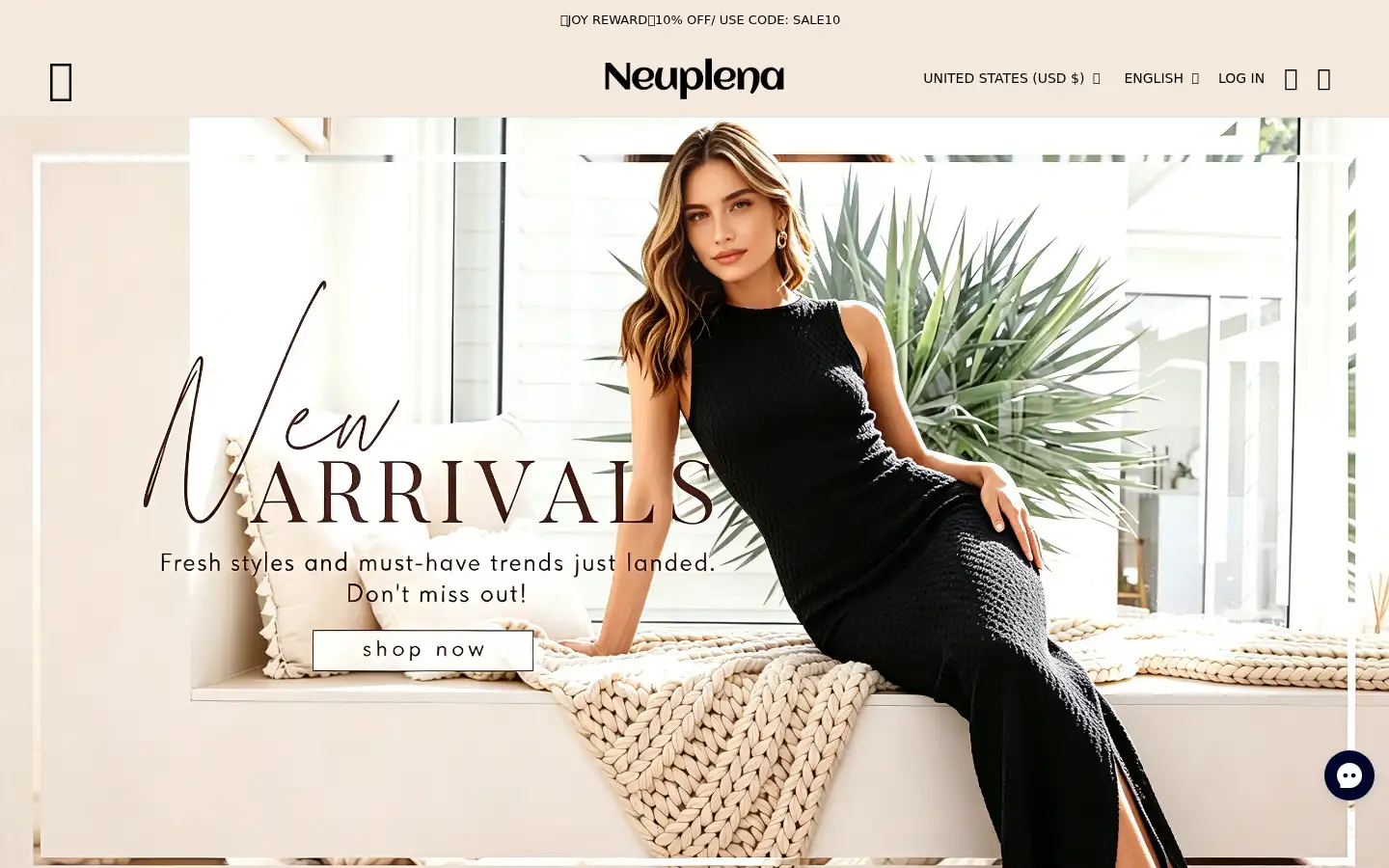 Screenshot of neuplena.com