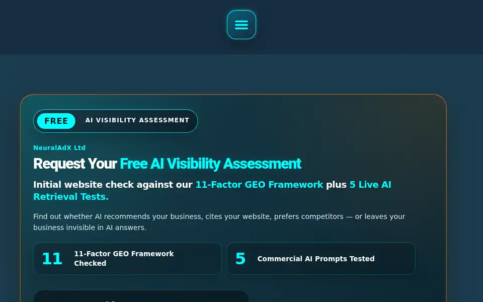 Screenshot of neuraladx.com