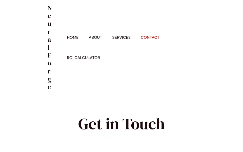 Screenshot of neuralforge.co.uk
