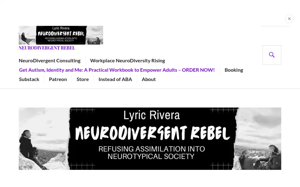 Screenshot of neurodivergentrebel.com