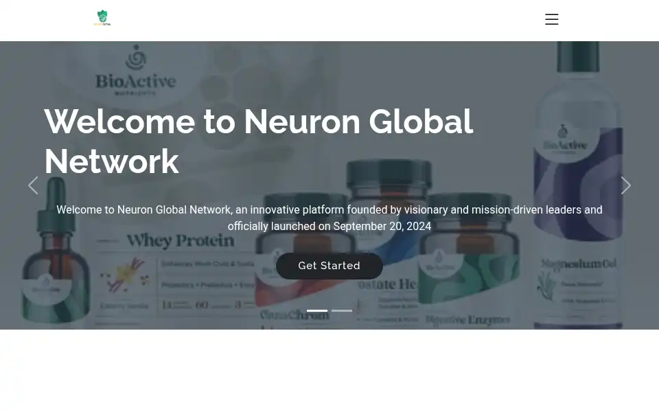 Screenshot of neuronglobal.org