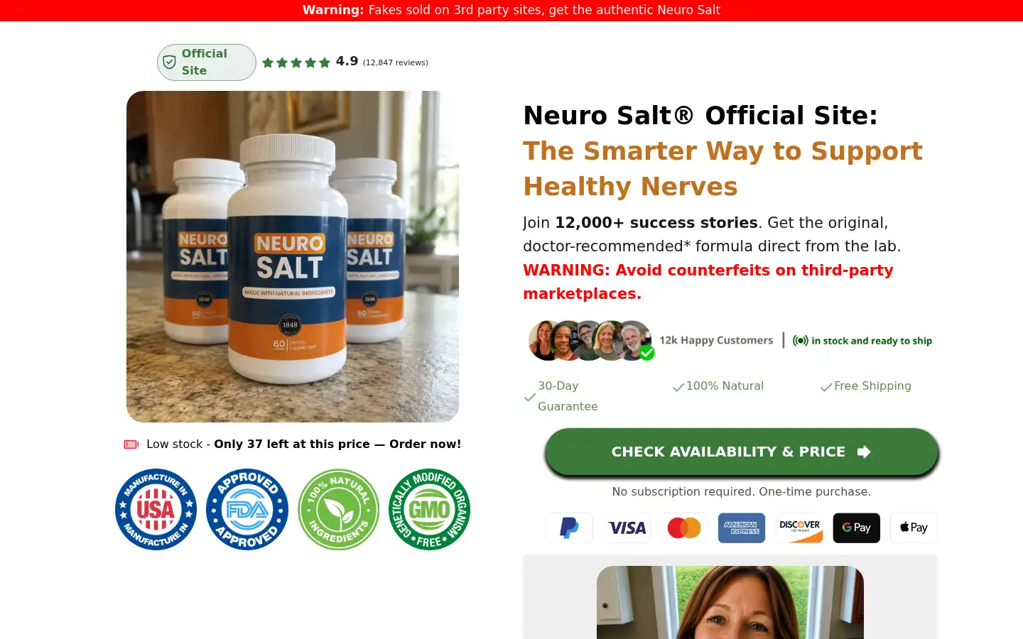 Screenshot of neurosaltpromo.shop