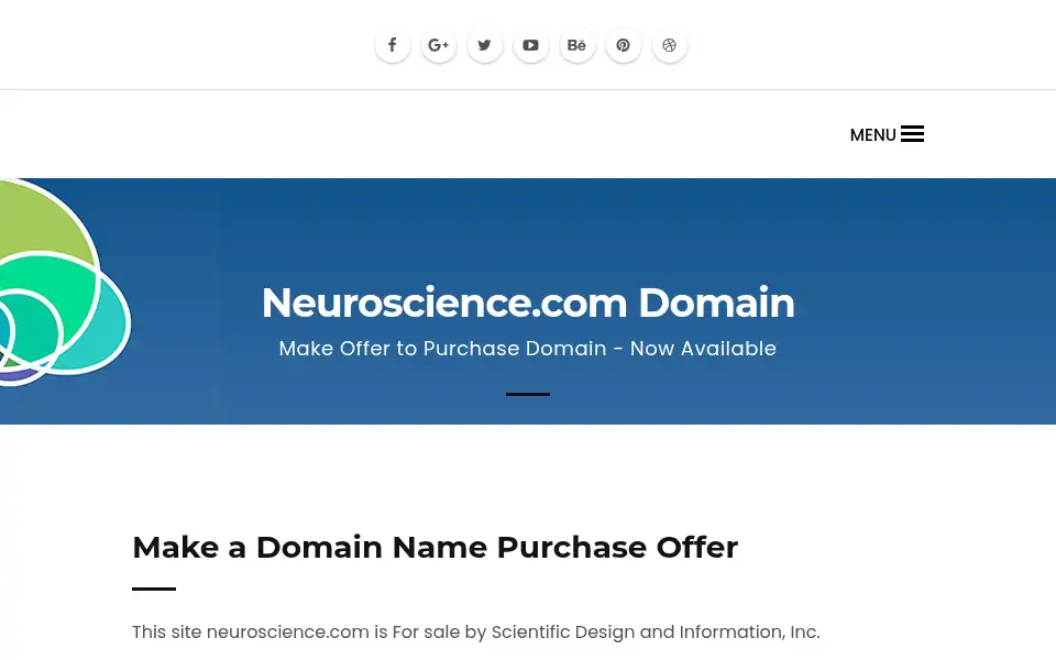 Screenshot of neuroscience.com