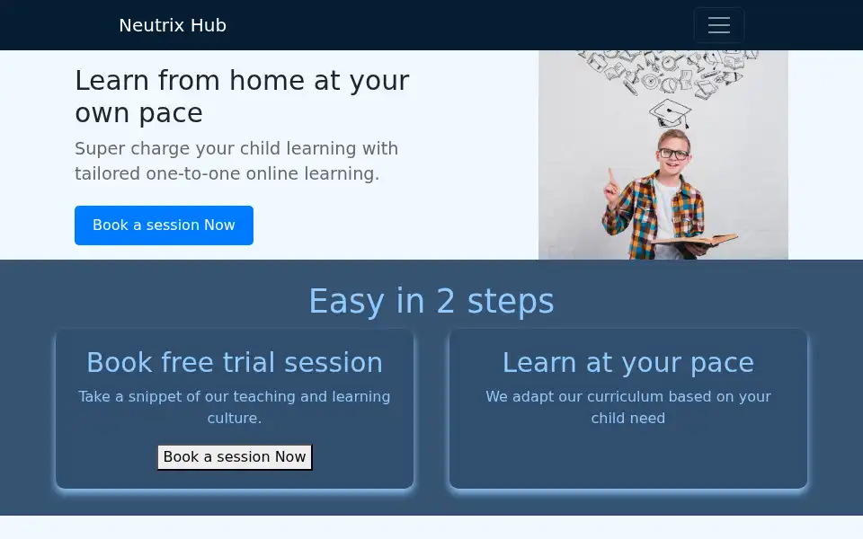 Screenshot of neutrixhub.com