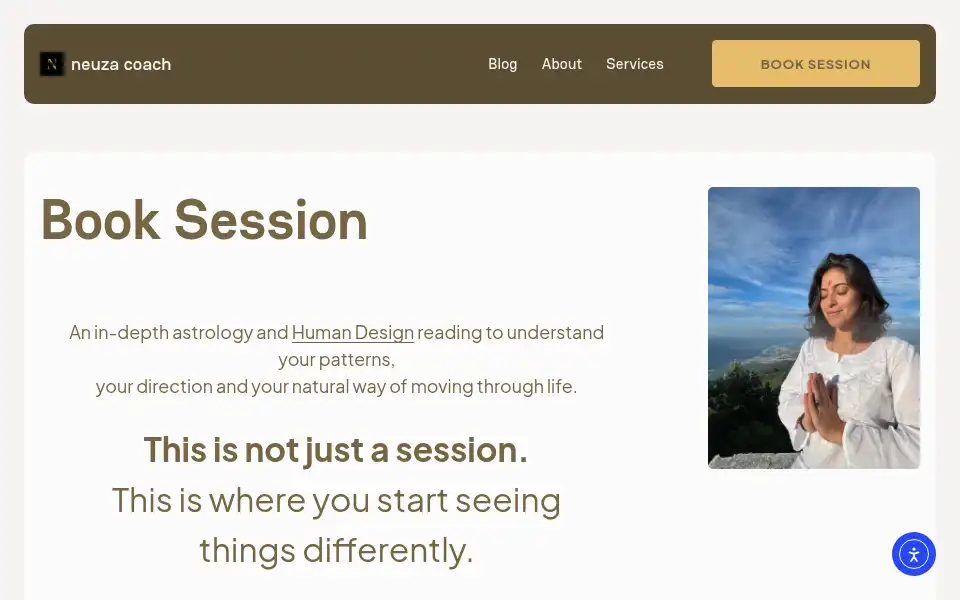 Screenshot of neuzacoach.com