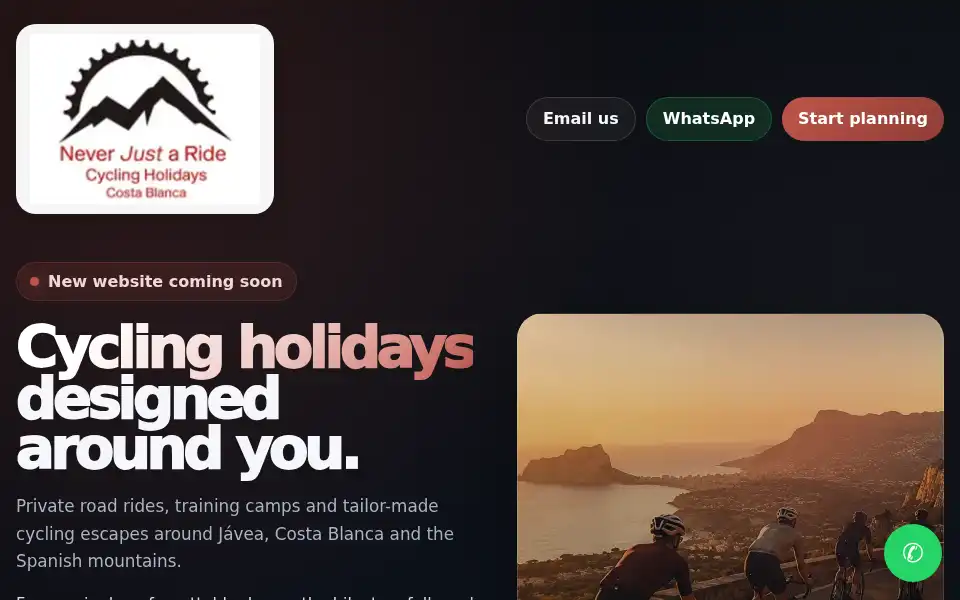 Screenshot of neverjustaride.global