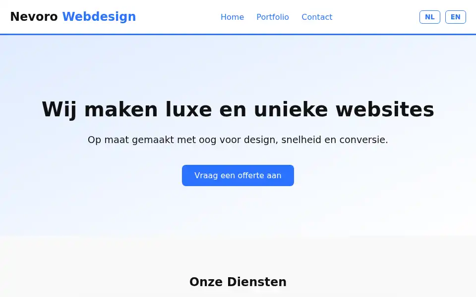 Screenshot of nevoro.eu