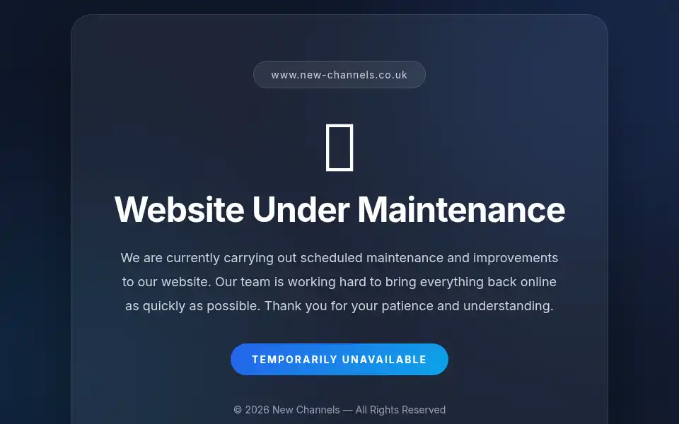 Screenshot of new-channels.co.uk