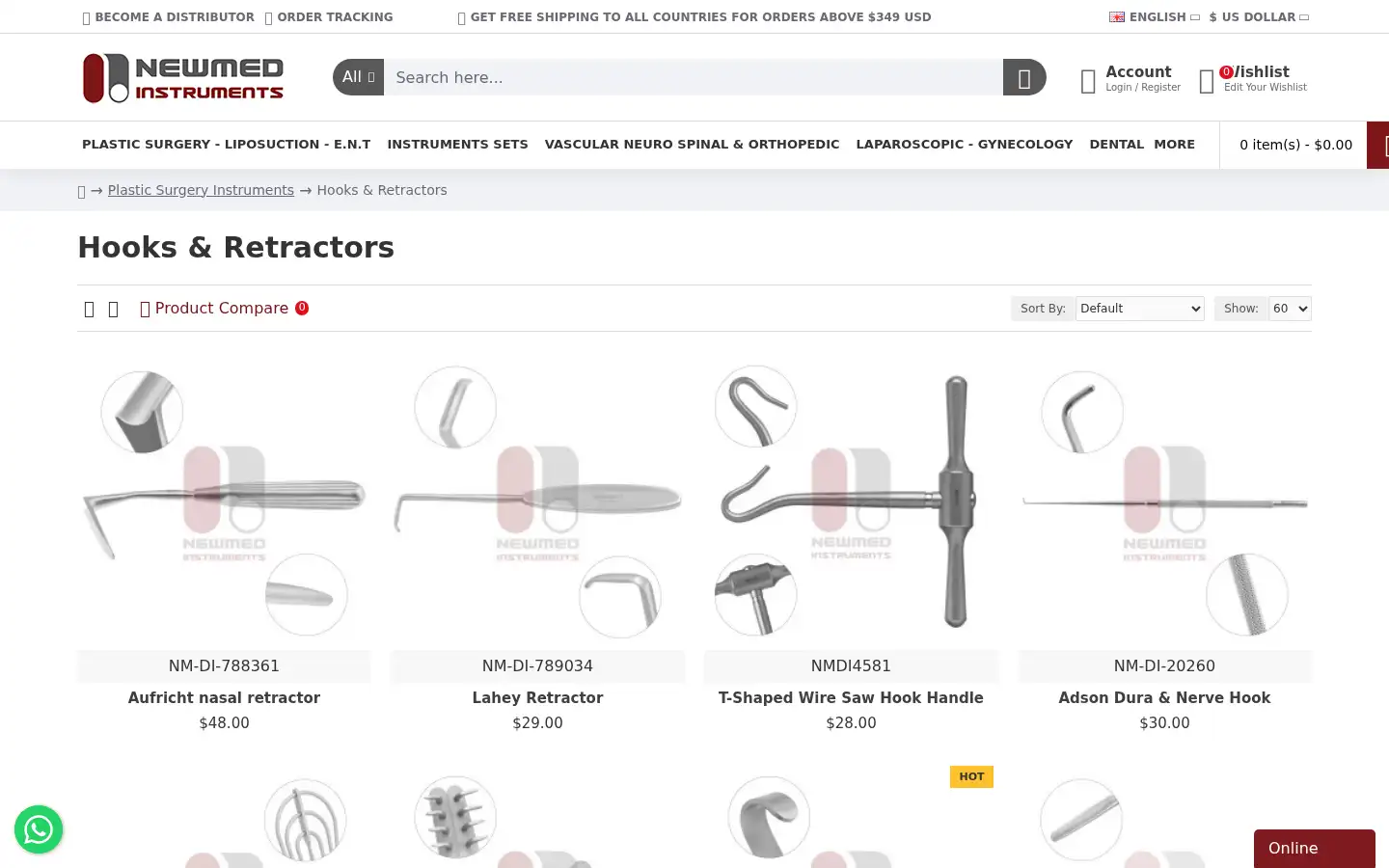 Screenshot of new-medinstruments.com
