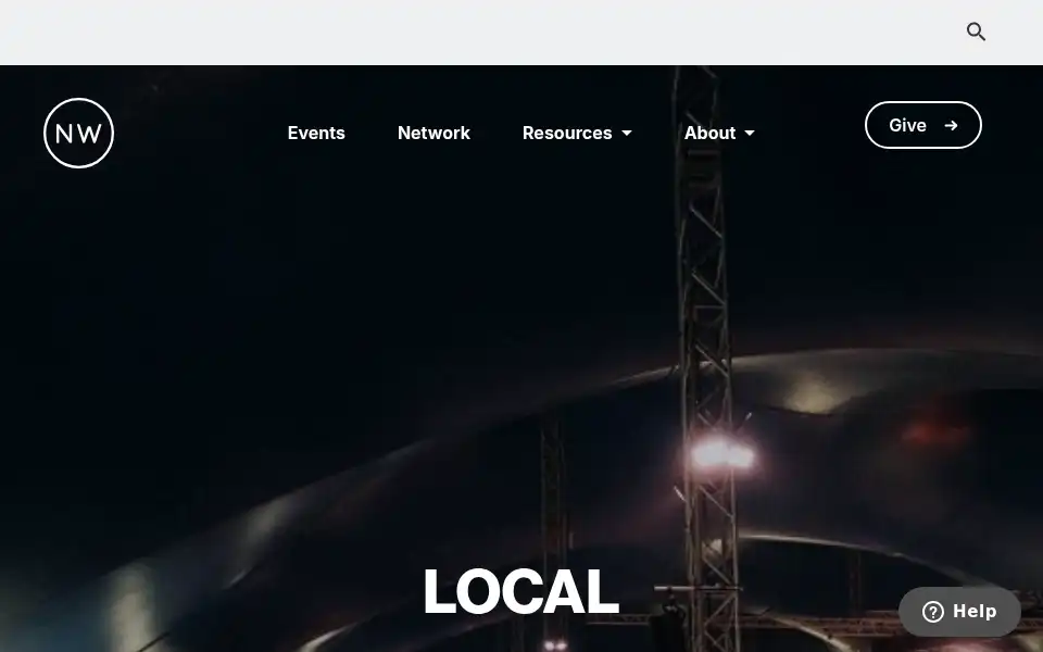 Screenshot of new-wine.org