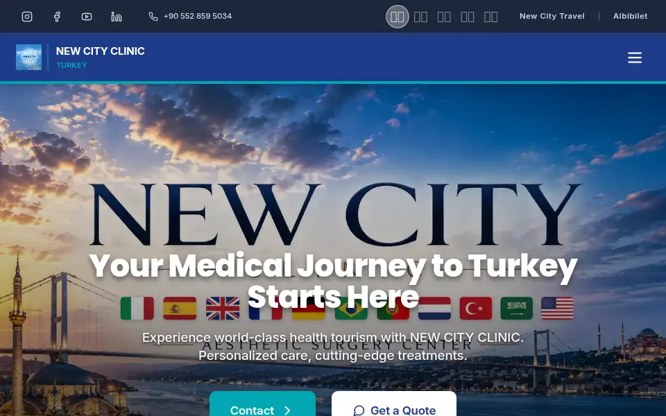Screenshot of newcityclinic.com