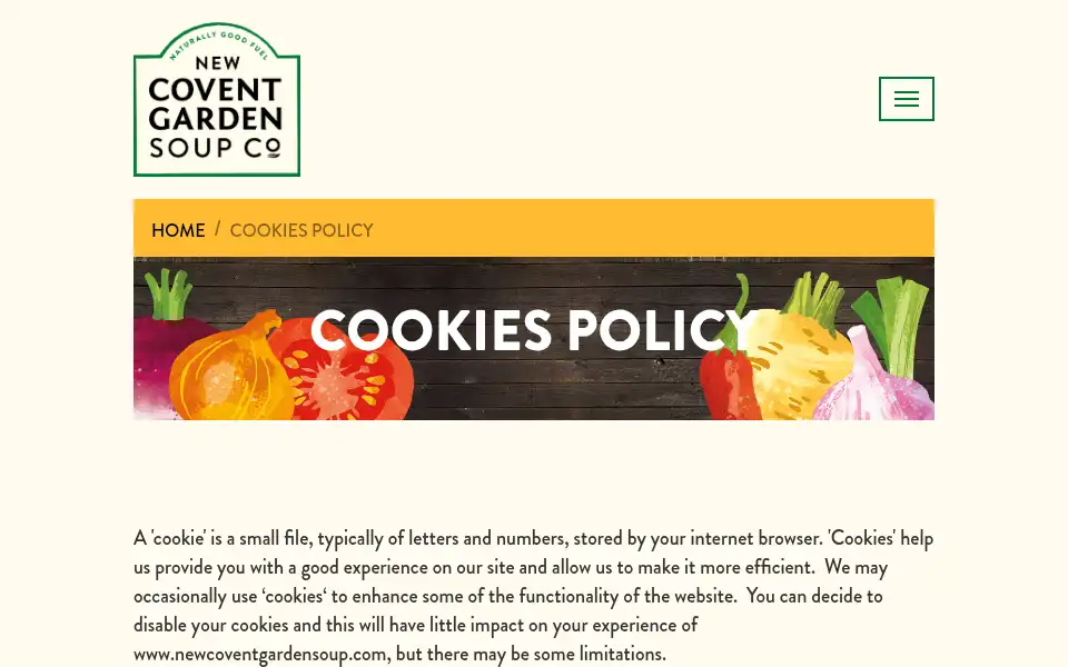 Screenshot of newcoventgardensoup.com