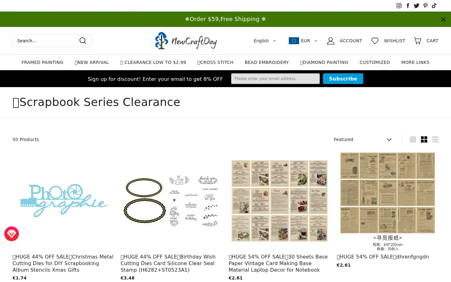 Screenshot of newcraftday.com