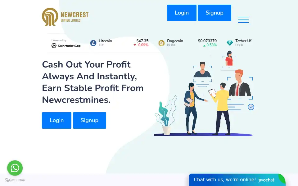 Screenshot of newcrestmines.co.uk
