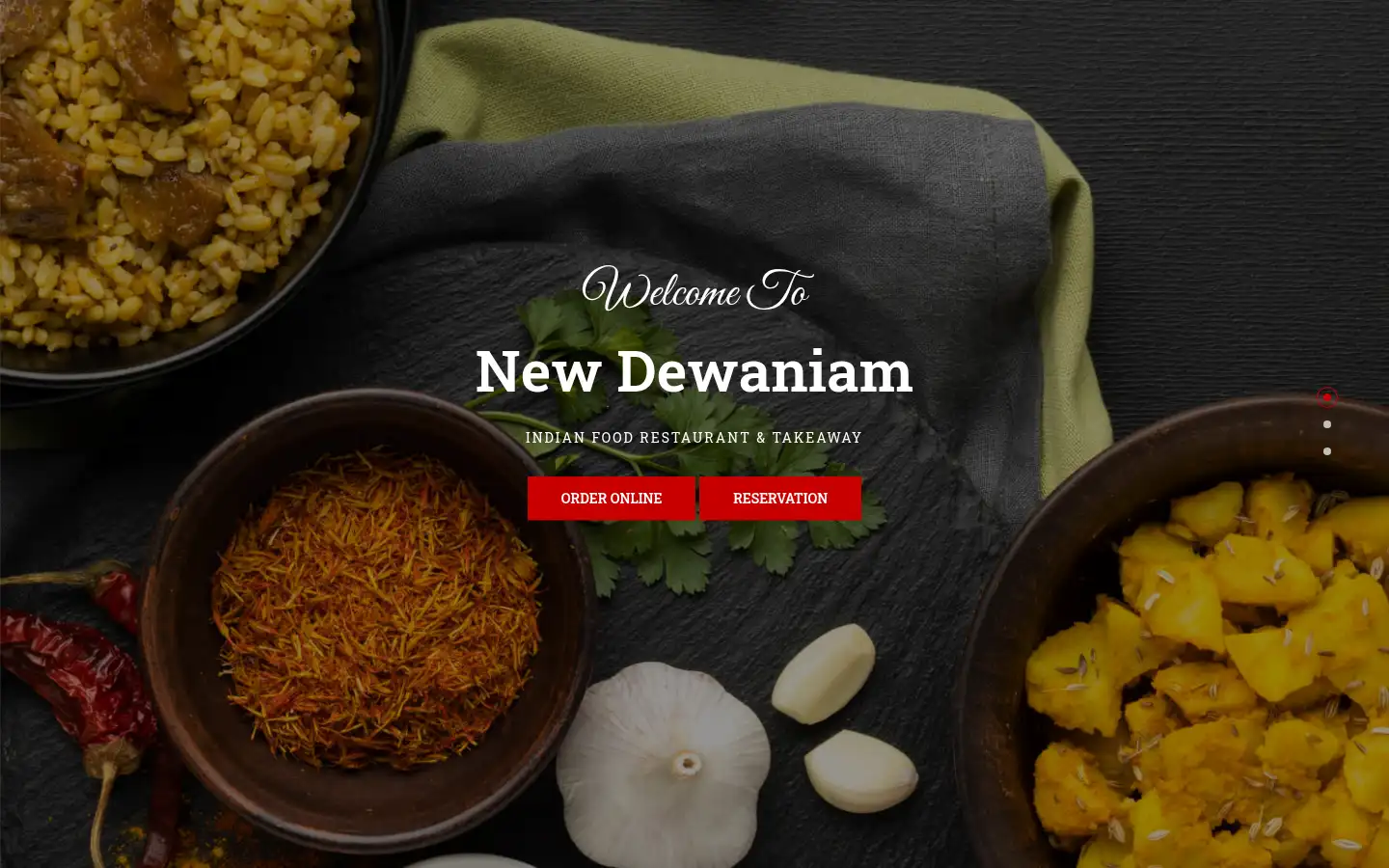 Screenshot of newdewaniamrestaurant.co.uk