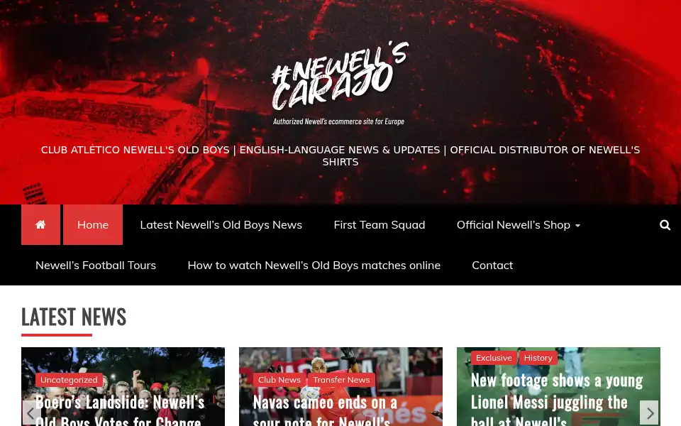 Screenshot of newellscarajo.com